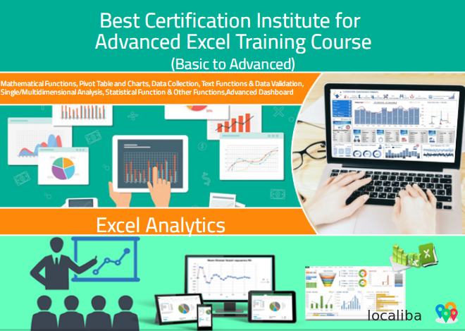 Advanced Excel Course in Delhi, Nagloi, Free VBA & SQL Certification, Salary Upto 3.5 to 6 LPA