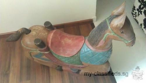 Wooden rocking horse for sale