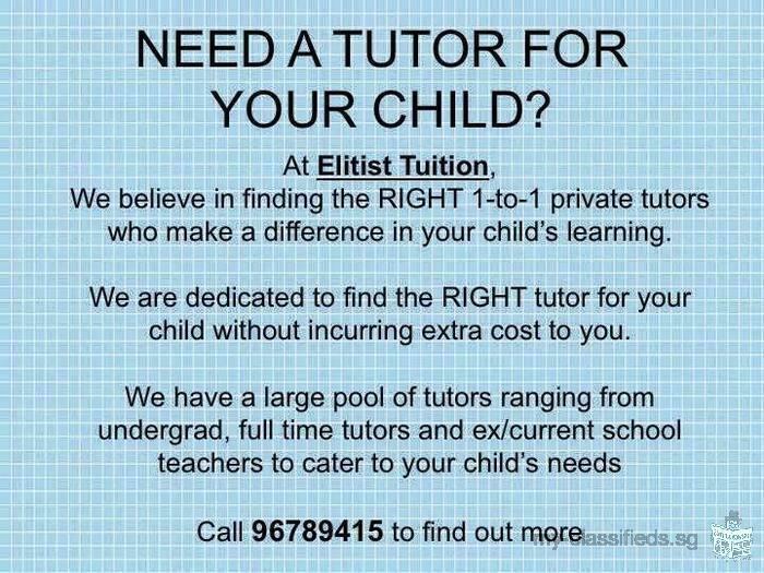 Private tutoring services