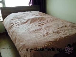 Queen size bed and mattress for sale