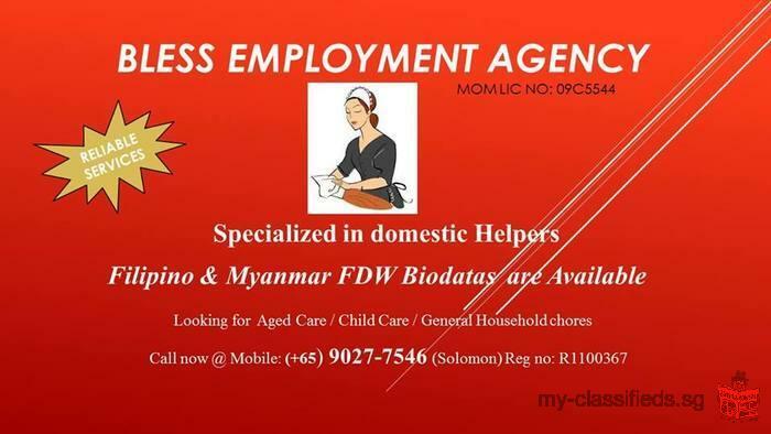 LOOKING TO HIRE A FULL TIME DOMESTIC HELPER?